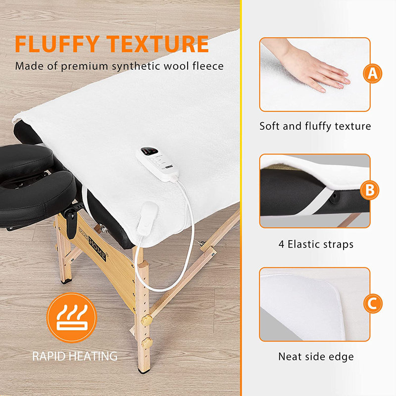 Eider & Ivory™ Annabesook Polyester Massage Table Blanket with Timer